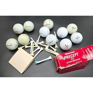 Bridgestone Precept Golf Balls & Mixed Brands Golf Tee Accessories Set CM2073